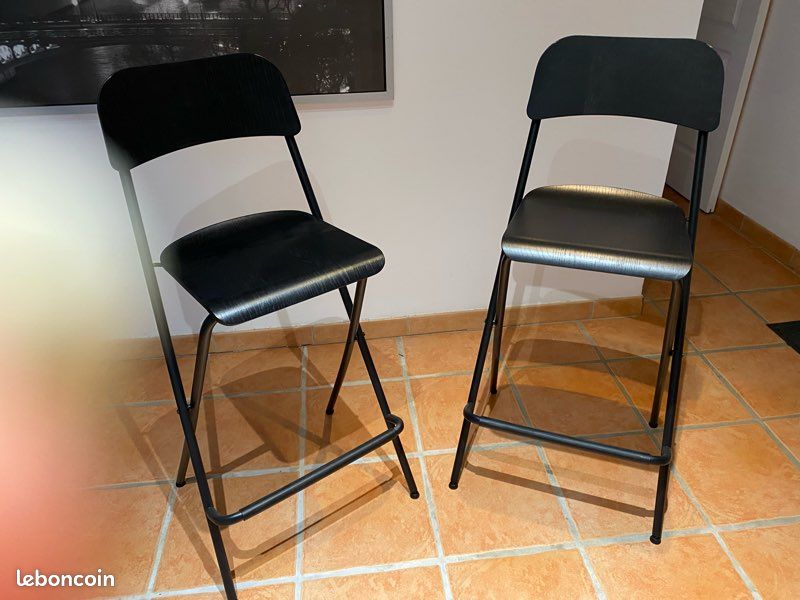 Tabouret IKEA franklin noir (image 1)