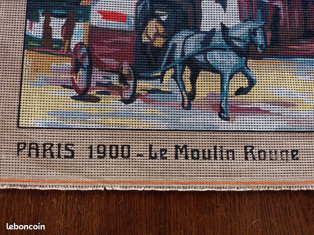 Grand Canevas neuf sans les fils Le Moulin Rouge Paris (image 3)
