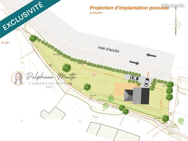 Terrain 857 m² RISOUL