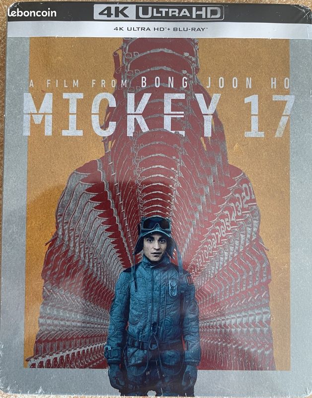 Mickey 17 film de bong joon ho en 4k ultra hd + blu-ray neuf sous blister (image 1)
