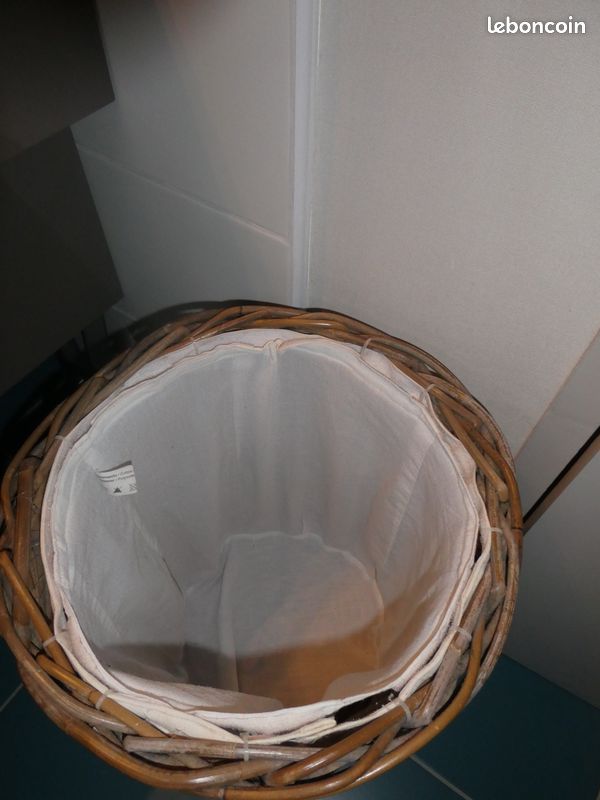 Grande corbeille en osier à linge (image 5)