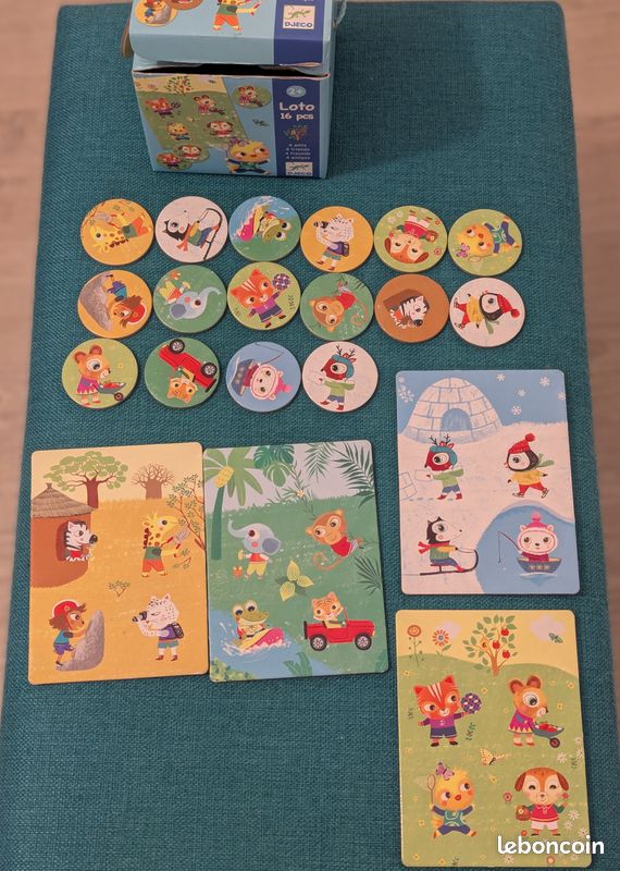 Jeu de loto pour enfants Djeco 16 pièces (image 2)