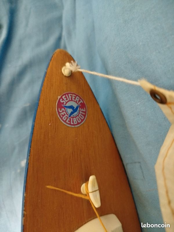Voilier De Bassin SEIFERT-SEGELBOOTE - Allemagne, Plastique, 24cm, Années 1960 - Bon état