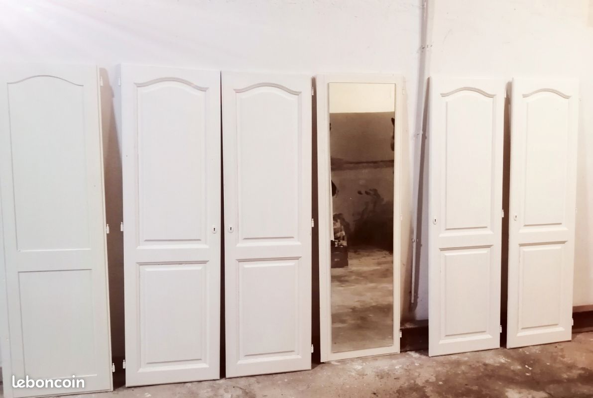 6 portes de placard en bois (image 1)
