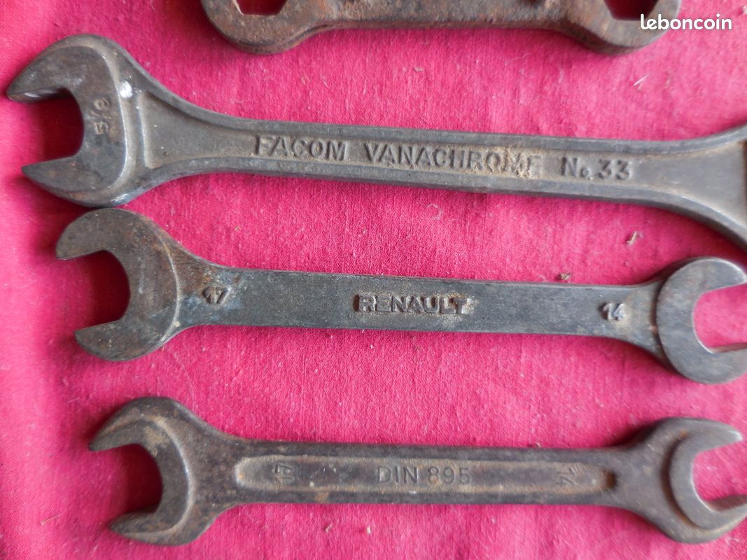 Lot De 10 Douilles Facom Vanachrome 11/16 - Bon état - Acier Chrome-vanadium