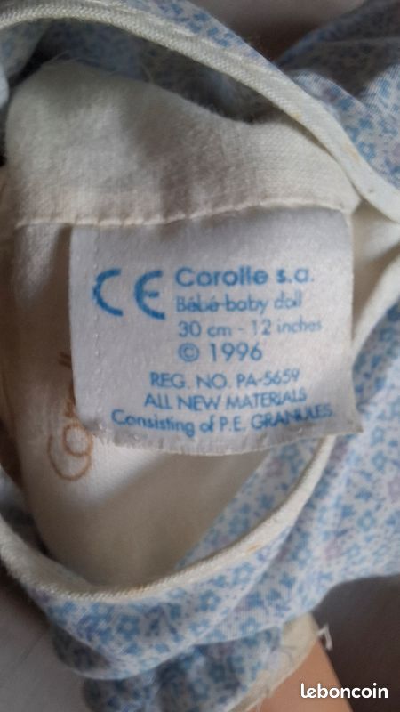Poupon vintage Corolle bébé calin yang 1996 (image 5)