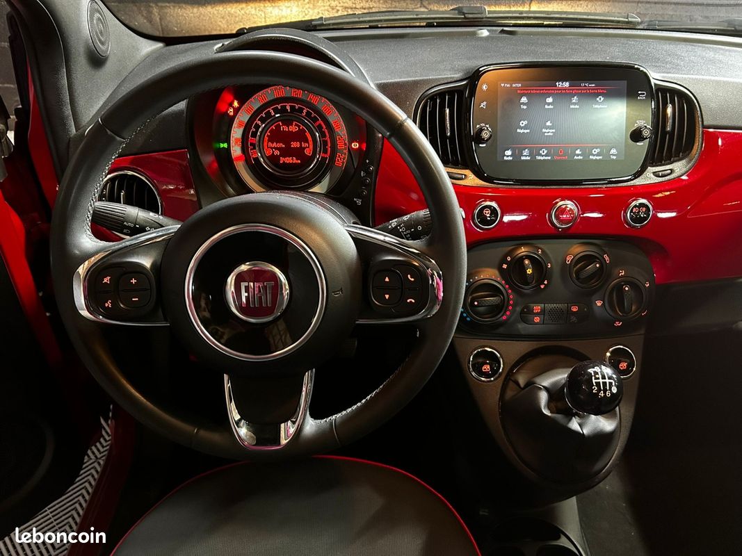 FIAT 500 MY22 1.0 70 ch Hybride BSG S/S (RED) - SUIVIE CHEZ FIAT (image 11)