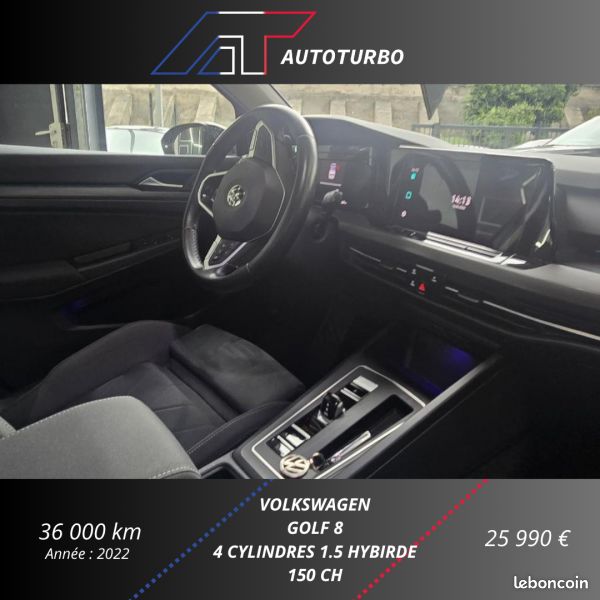 Volkswagen GOLF VIII 1.5 ETSI OPF 150CH STYLE DSG7 (image 16)