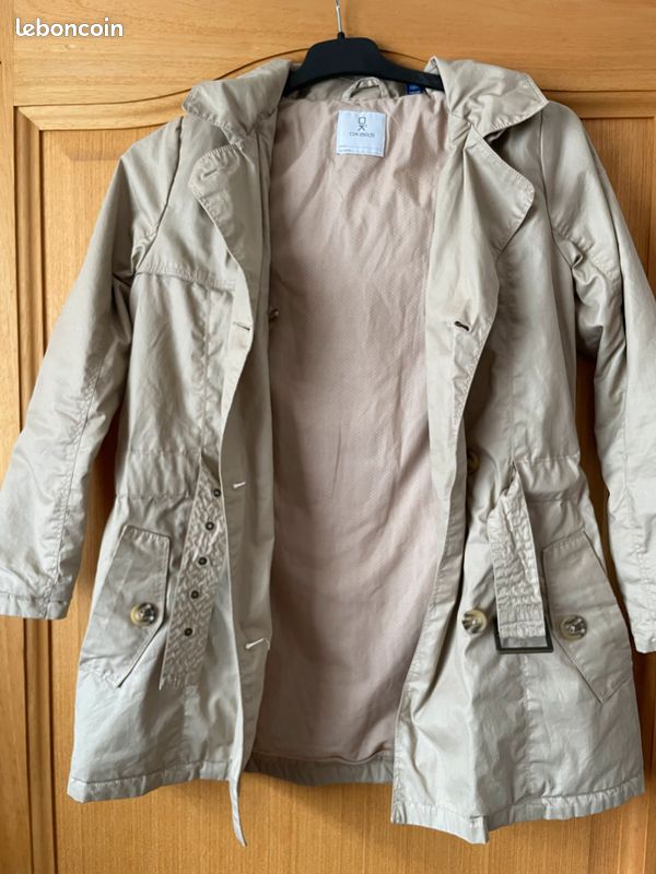 Veste trench beige Okaïdi 10 ans 140cm / Alkacri (image 2)