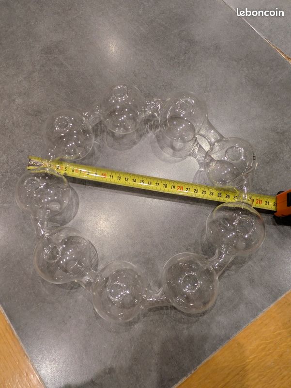 Couronnes farandole de 9 soliflores en verre (image 4)