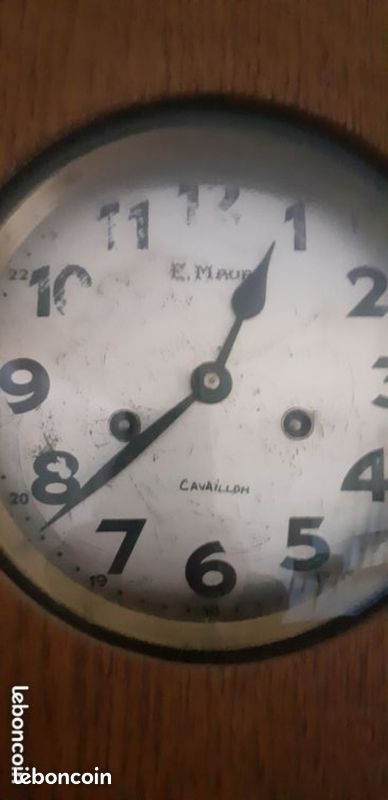 Horloge murale art deco E Maury (image 2)