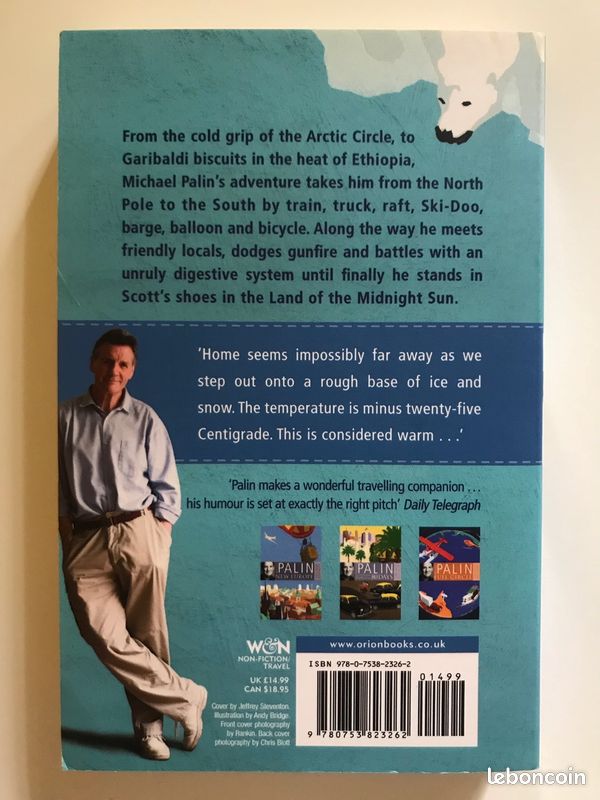 Livre récit de voyage 'Pole to Pole' en anglais par Michael Palin (image 2)