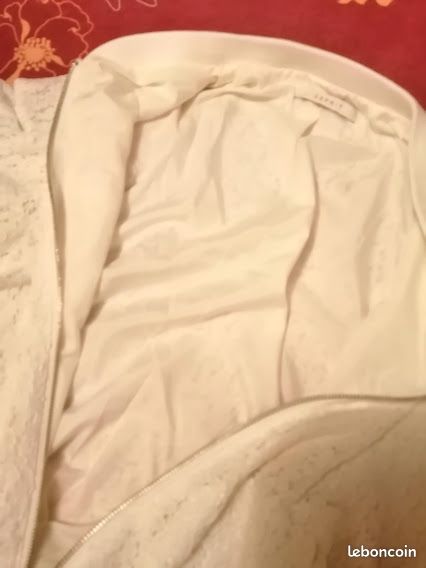 Veste femme dentelle écru, neuve (image 3)