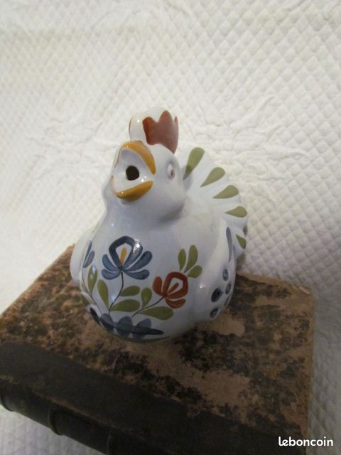 8/Tire ficelle faïence de Desvres décor Chaumière "Poule" (image 2)