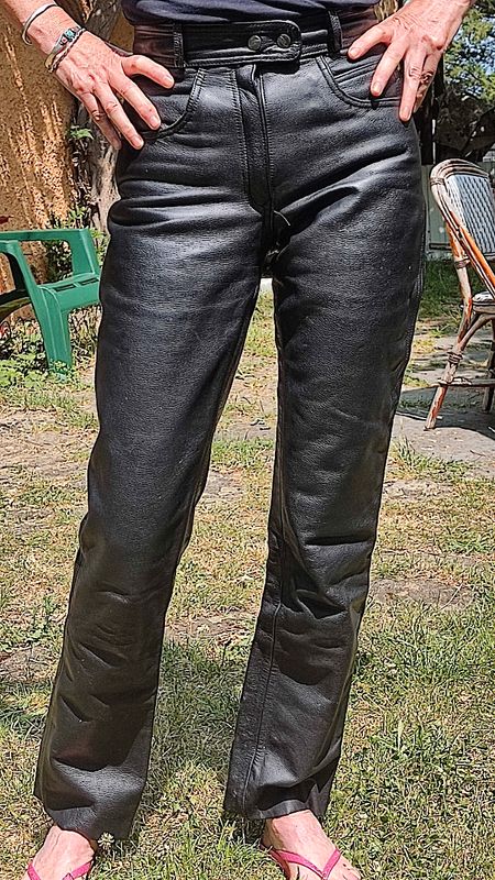 Pantalon cuir femme taille 38 DMP - Équipement moto