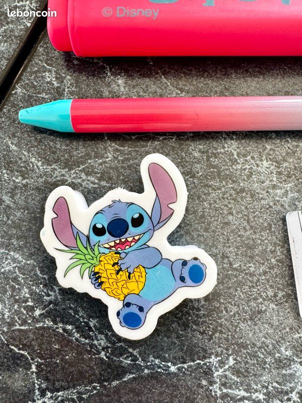 Lot De 3 Stylos Gel Avec Figurine Stitch - Pour Enfants, école, Bricolage - Clip Décoratif, Couleurs Pastel - À Partir De 3 Ans