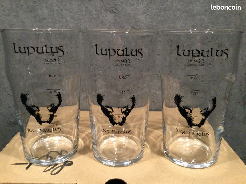 3 verres à bière Belge AUGUSTIJN de 33cl + 3 verres à bière LUPULUS de 50cl (image 6)