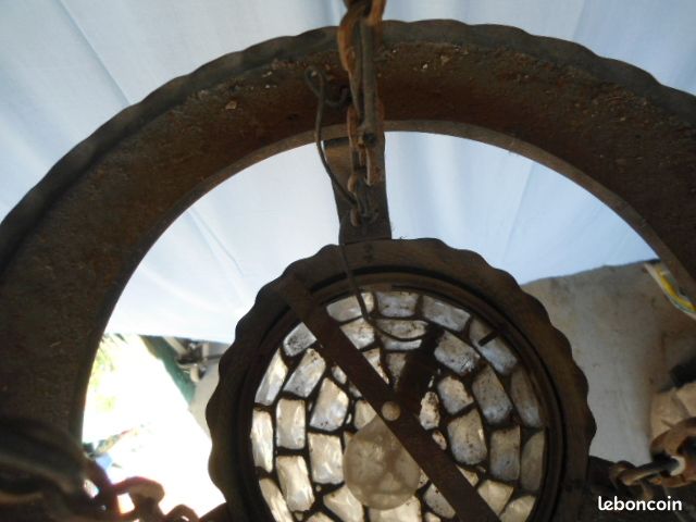 Ancien lustre en métal (image 4)