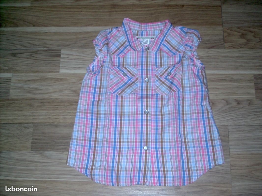 SUPERBE CHEMISE FILLE BONPOINT COMME NEUVE 3 ans (image 1)