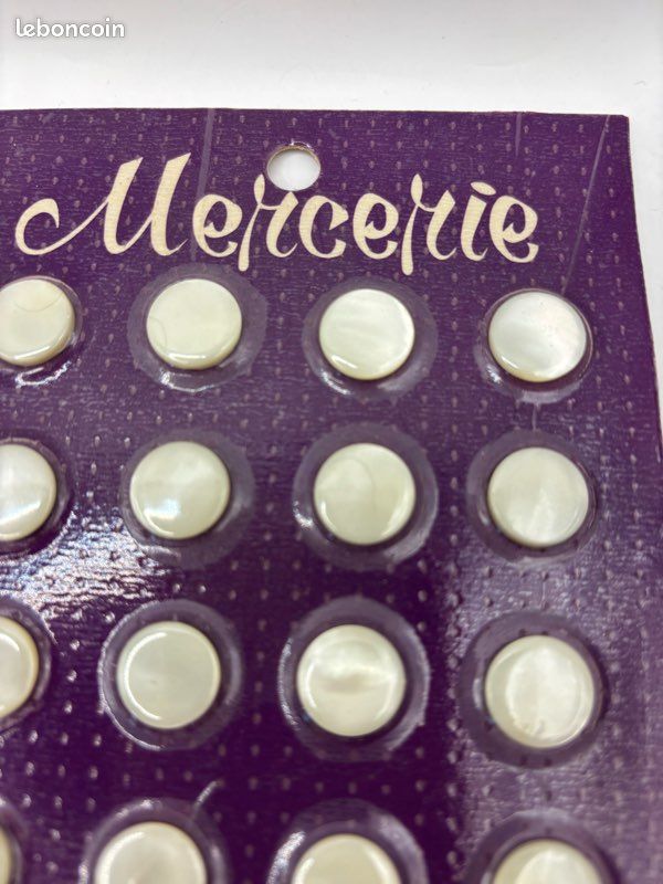 Boutons en nacre Mercerie - Loisirs créatifs