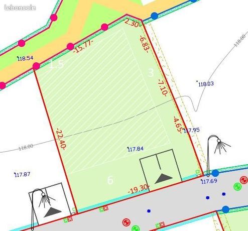 Terrain 495 m² Landudec