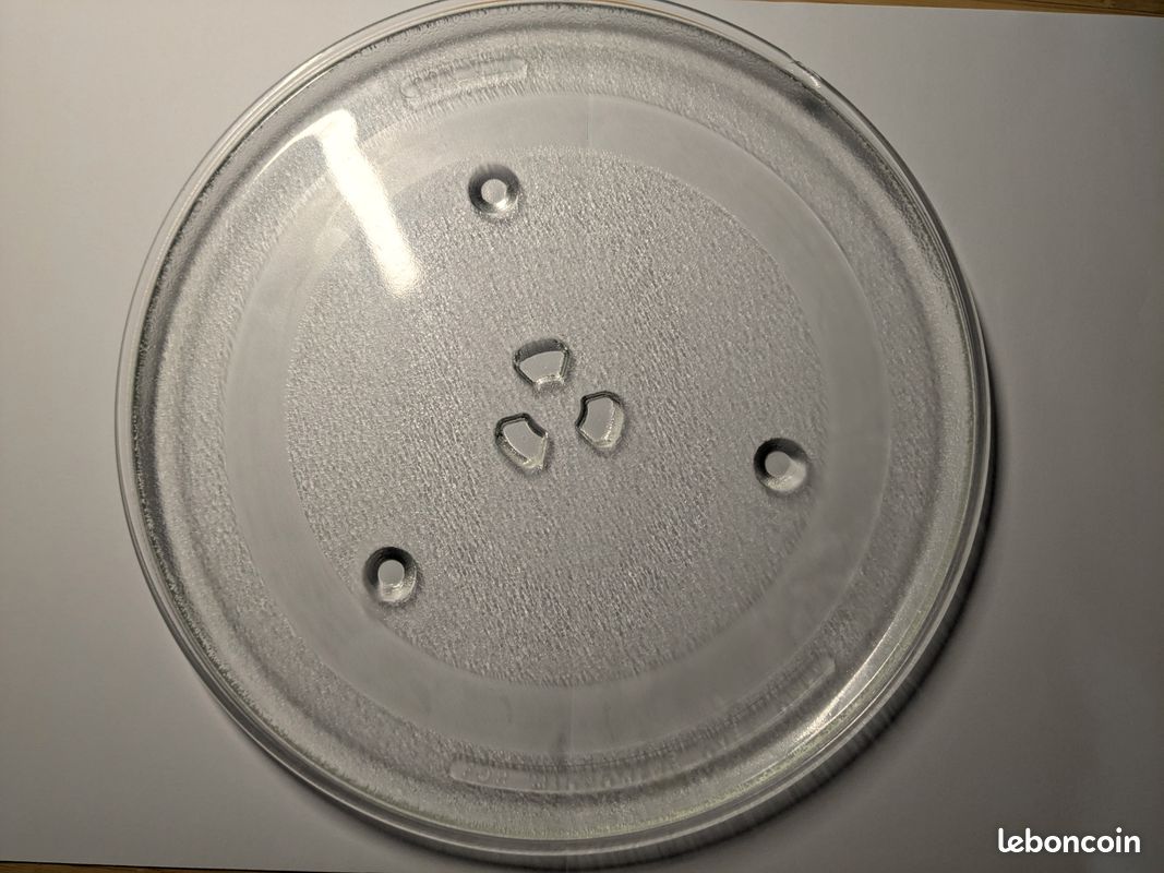 Plateau en verre microonde 28cm + support tournant (image 3)