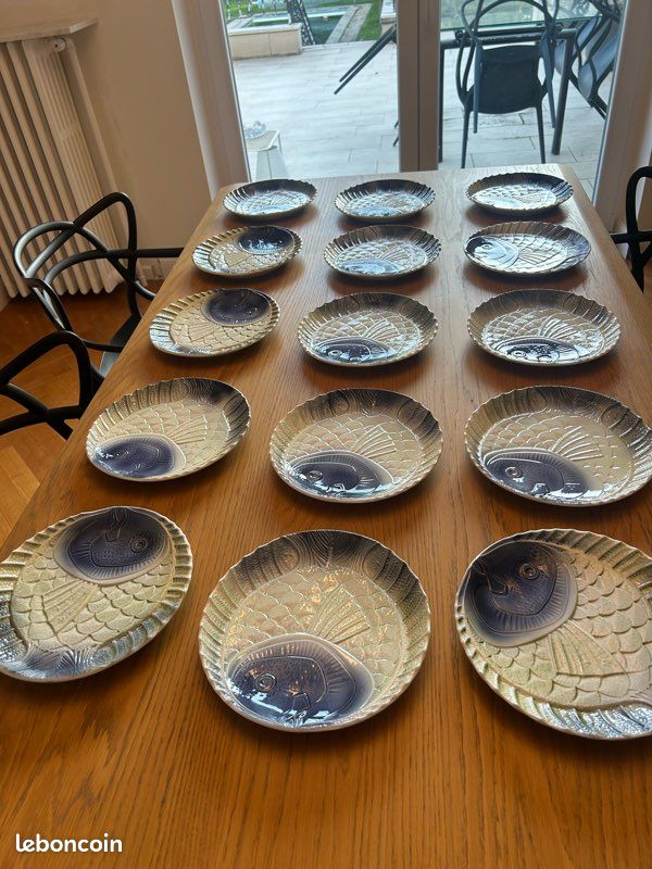 15 Assiettes barbotine Sarreguemines (image 2)