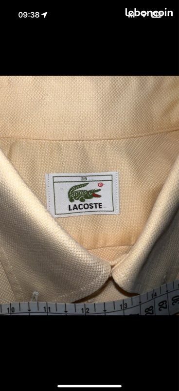 Marque Lacoste Taille 39 Chemise Lacoste Lacoste Ch2933 Rose