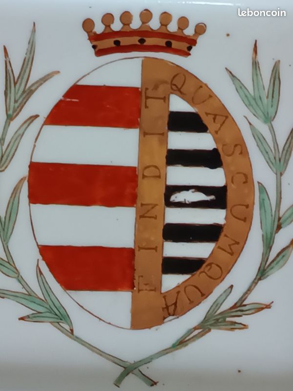 Vide poche porcelaine Wong Lee 1895 Blason portuguais (image 3)
