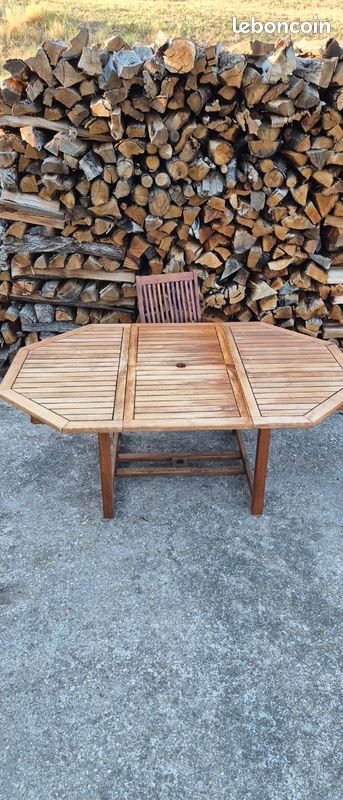 Table en teck + 6 chaises (image 2)