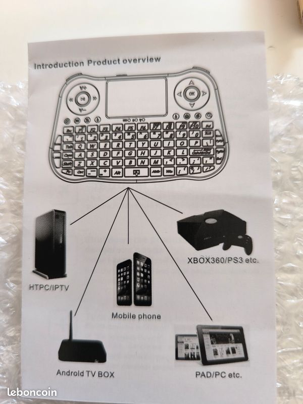 Mini clavier bluetooth MT 08 Ovegna (image 3)