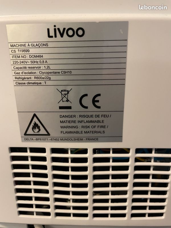 MACHINE A GLAçONS LIVOO 150W (image 4)