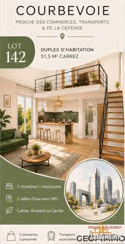 Appartement 51 m² · à Courbevoie · 51 m² · 429 000 €