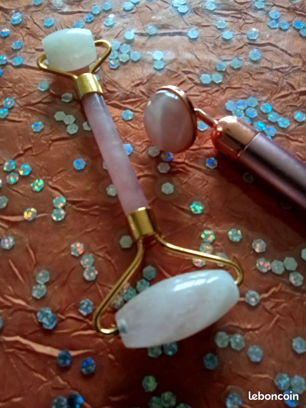 Roll on visage quartz rose + accessoire vibrant (image 1)