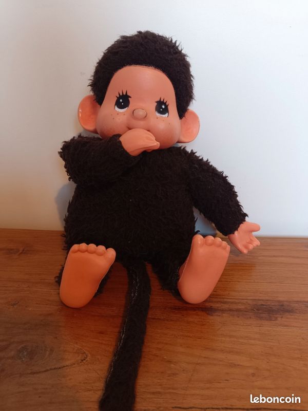 Peluche ancienne originale KiKi grande taille poupée jouet