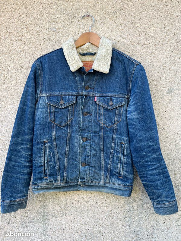 Veste jean Levis interieur fourre . Taille 40 (image 1)