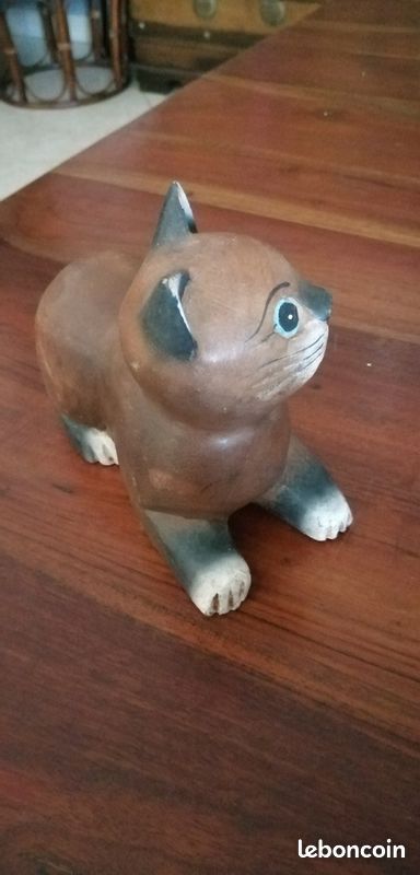 Chat en bois (image 2)