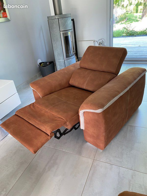 Fauteuil relaxe électrique avec batterie TBE (image 1)