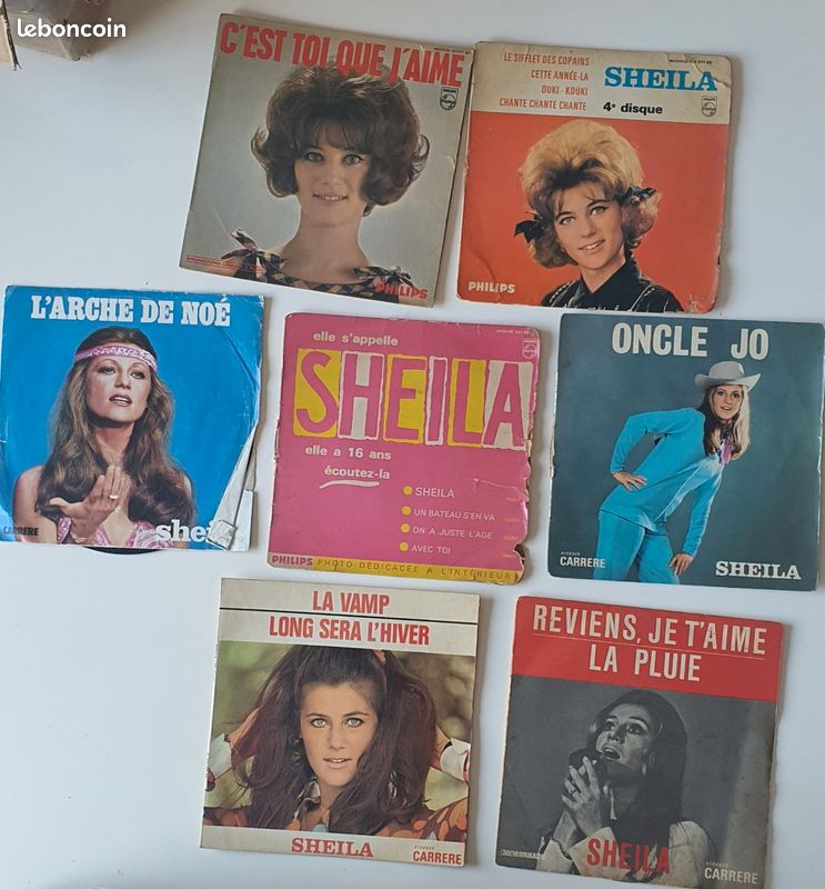 Vinyles 45 tours Sheila Richard Anthony Claude François (image 2)