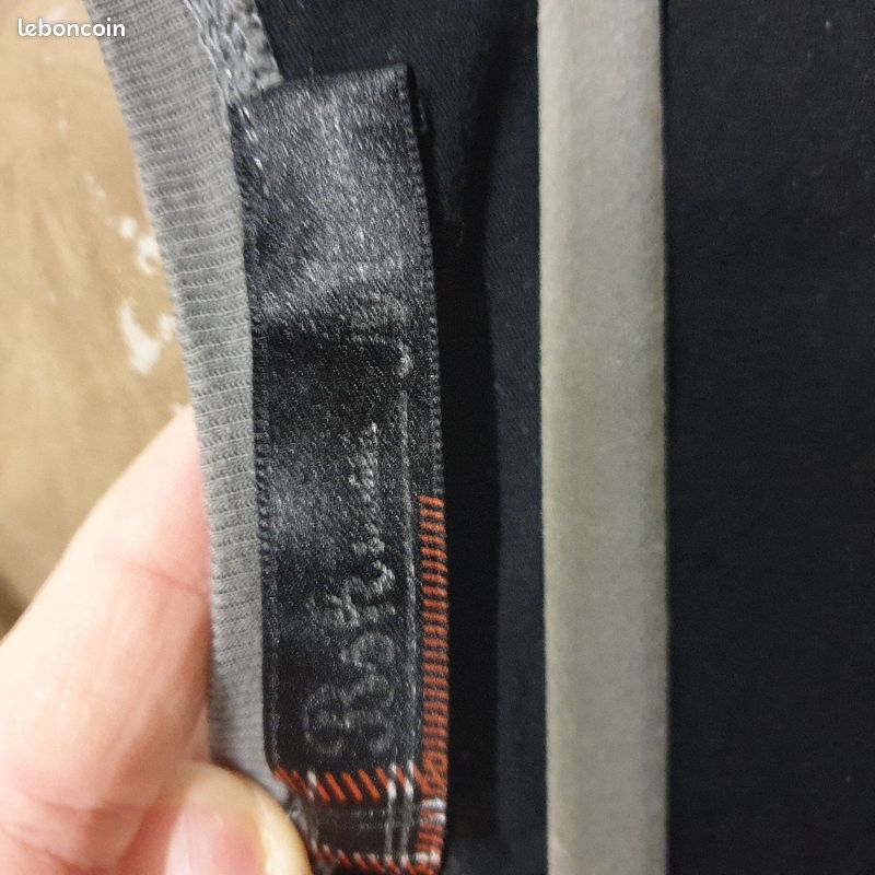 T-shirt Bershka, noir gris, UK, manches 3/4, S, 36 (image 4)