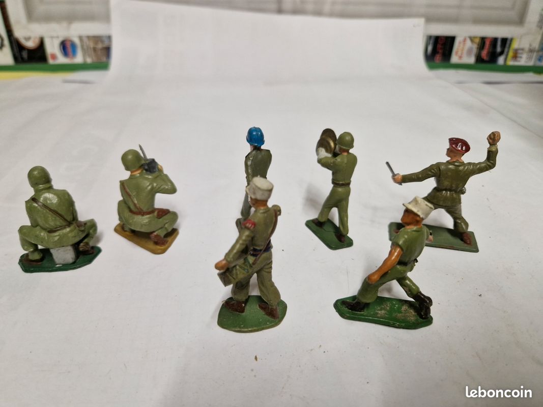FIGURINE STARLUX : mini Starlux 1/72 WW2, lot soldats français, US EUR FIGURINE STARLUX : mini Starlux 1/72 WW2, lot soldats français, US EUR