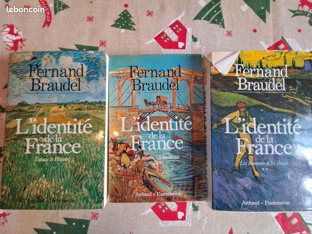 L’identité de la France – Fernand Braudel – 3 tomes – Éditions Arthaud Flammarion (1986) (image 1)