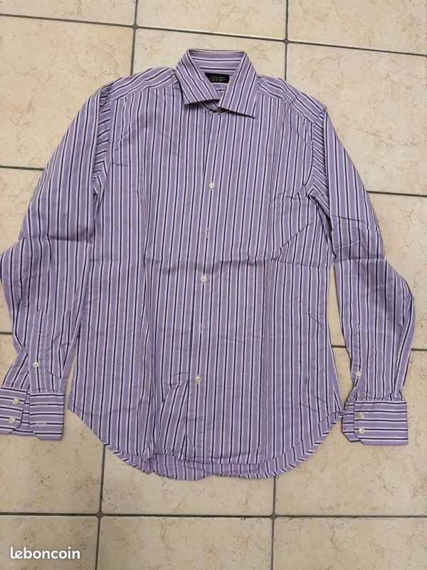 Chemise Zara violet M 38 (image 1)