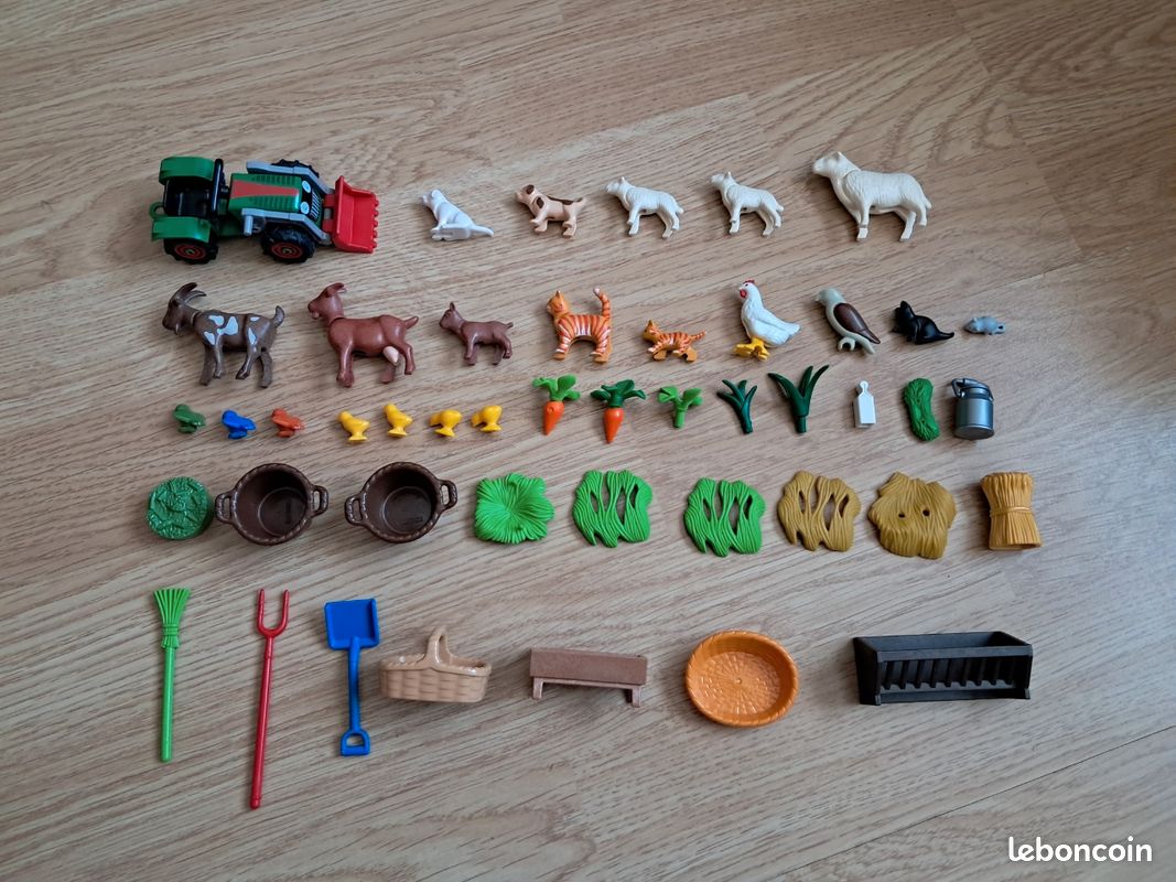 Playmobil Animaux de la ferme avec tracteur enfant (image 2)
