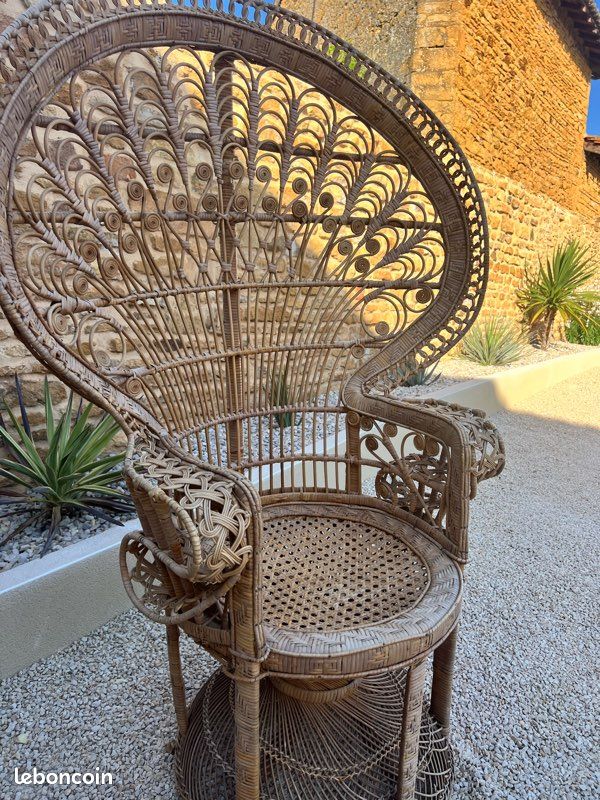 Fauteuil rotin paon emmanuelle (image 1)