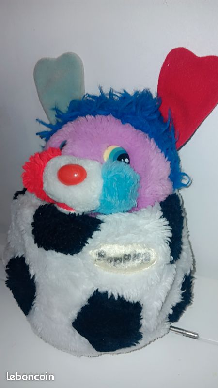 Peluche Popples Sports Football Ballon - Mattel, 1987 - Vintage Neuve En Stock