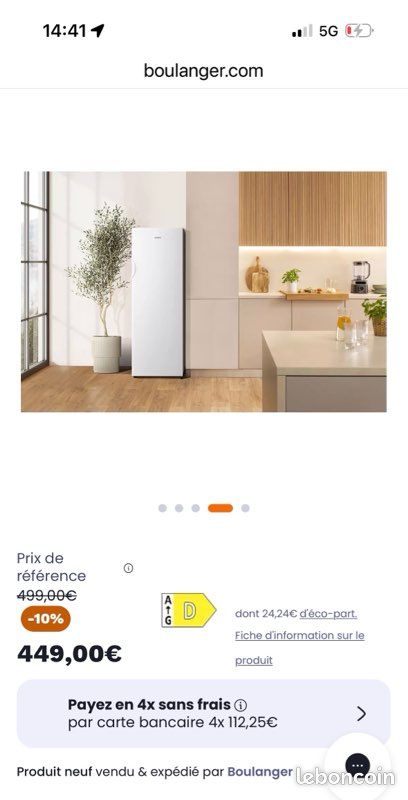 Congélateur armoire GORENJE No Frost FN417DCW - Excellent état (image 6)