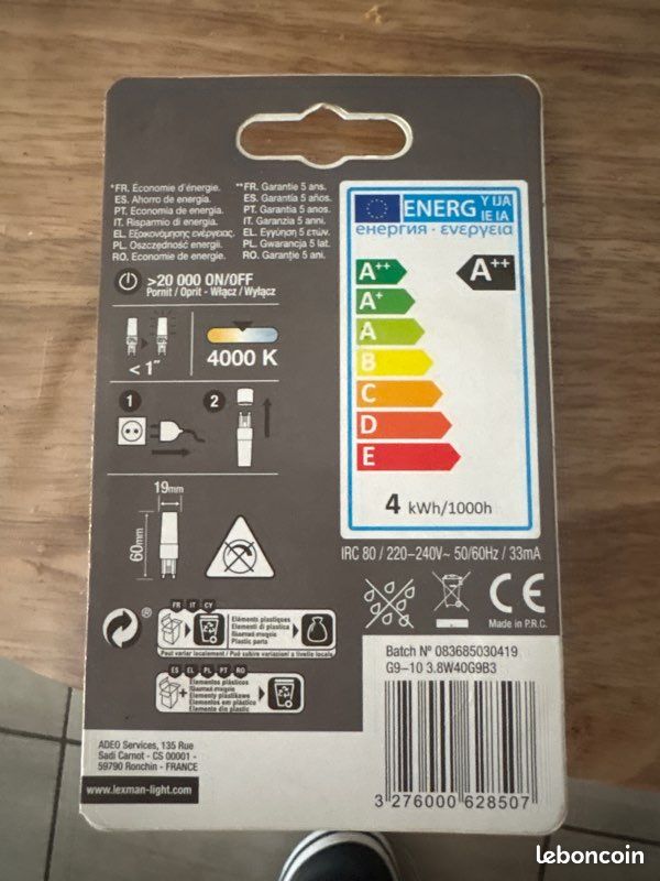 Ampoule led G9 (image 2)