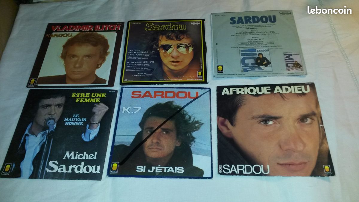 Lot de vinyles 33t et 45t SARDOU (image 3)