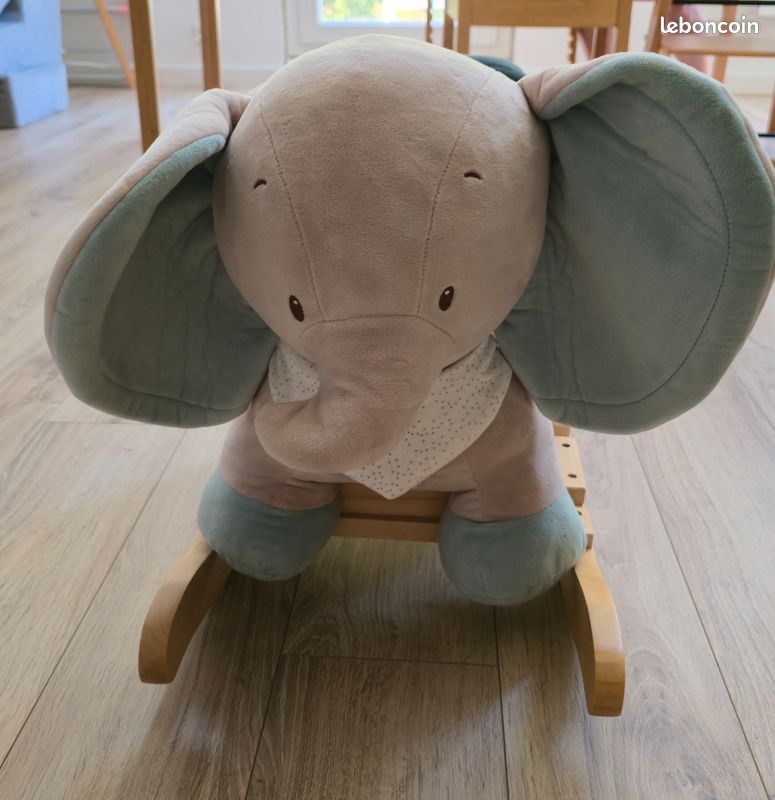 Bascule bébé Axel l'éléphant - Nattou (image 1)